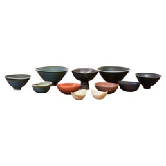 Gruppe von 11 Schalen Keramik von Carl-Harry Stålhane Rörstrand - Midcentury Modern