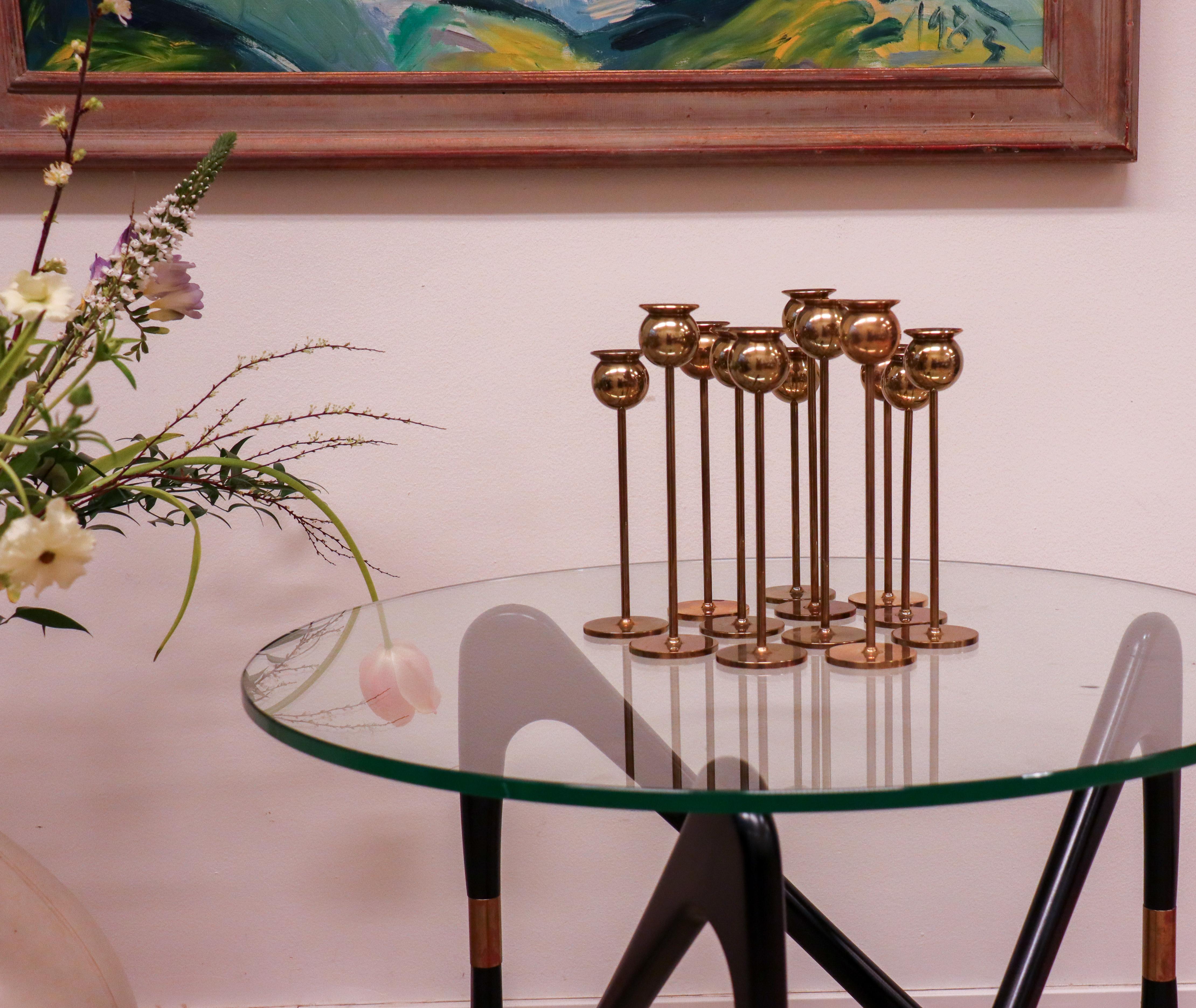 Scandinavian Modern Group of 12 candlestick - 