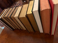 Group of 14 Antique Leather Bound Books, 19th Century