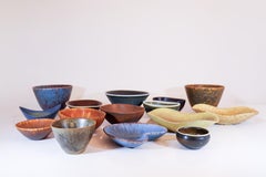 Gruppe von 15 dekorativen Keramikschalen, Rörstrand Mid-century Modern
