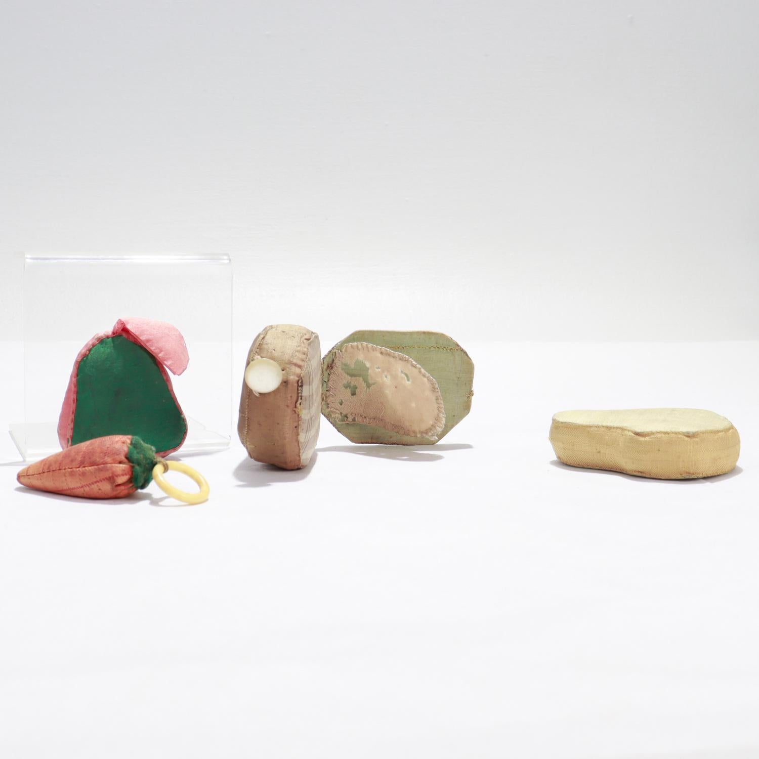 Group of 17 Antique 19th & 20th Century Folk Art Sewing Needle / Pin Cushions For Sale 6
