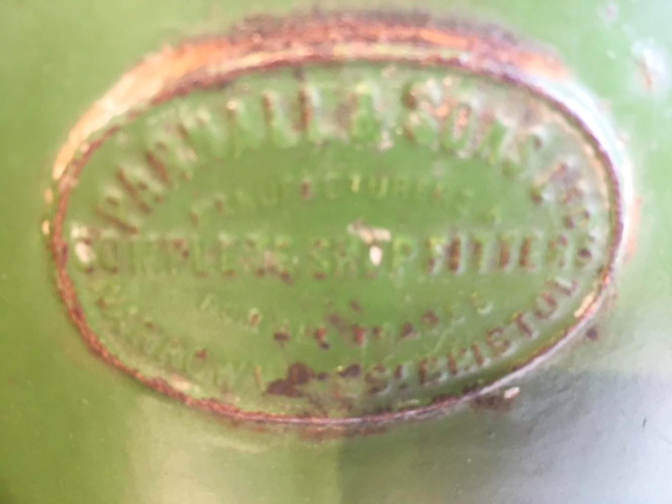 Group of 19th Century English Green Tole Tea Tins by Parnall & Sons LTD, Bristol For Sale 2