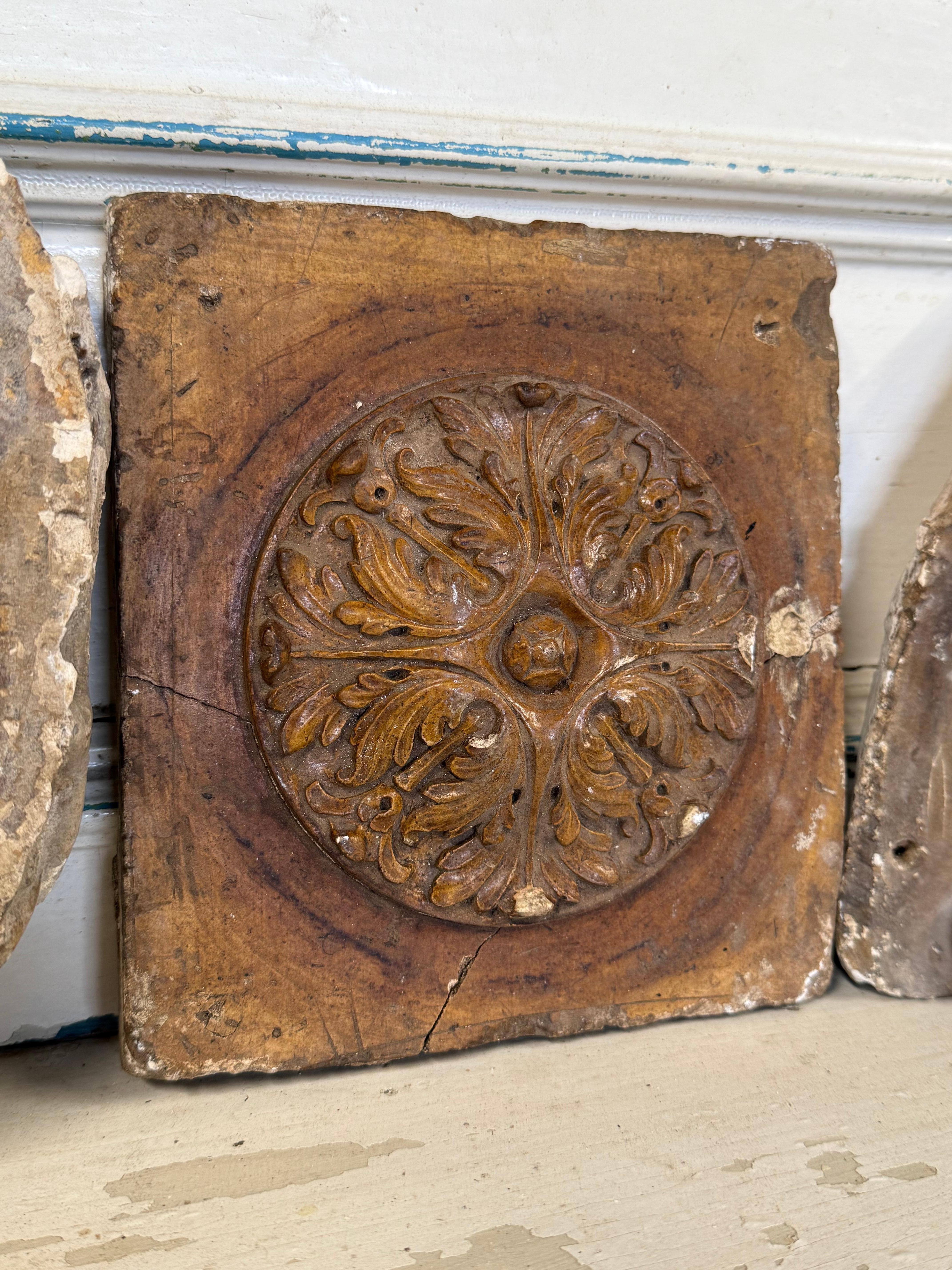 British Group Of 19th Century Architectural Plaster Mouldings For Sale