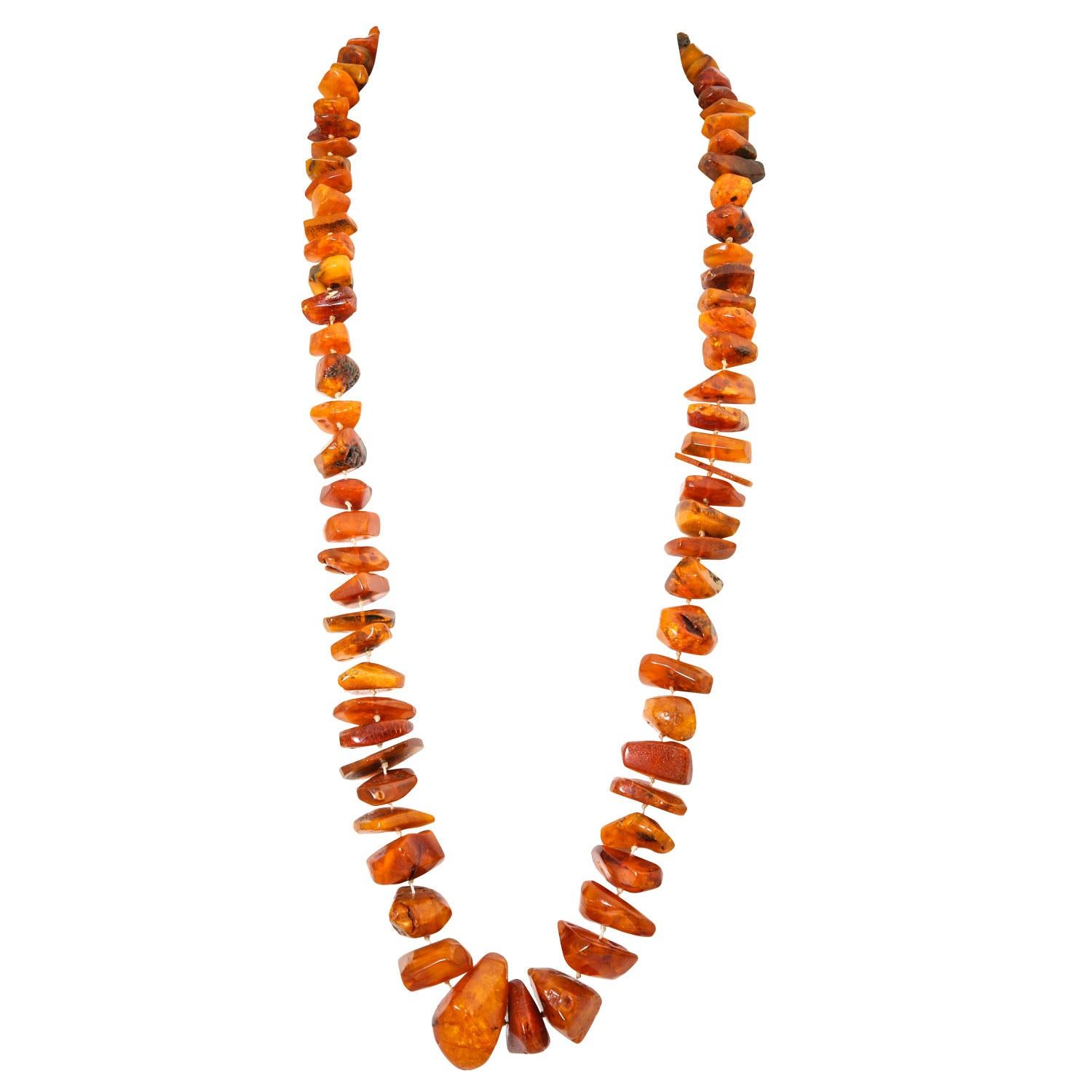 Group of 2 Amber Necklaces For Sale at 1stDibs