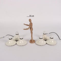 Group of 2 Lamps Artemide Teti Plastic, Italy, 1970s