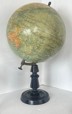 Group Of 3 19Th. C Terrestrial Globes 2 By J.Forest & 1 English .