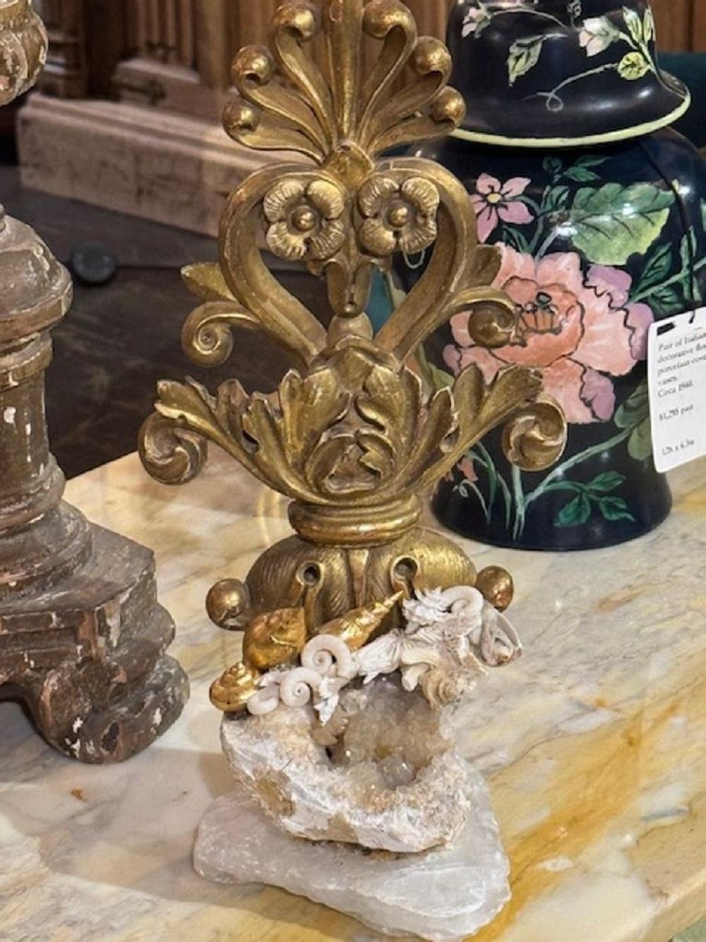 Quartz Groupe de 3 fragments italiens du 19ème siècle en vente
