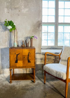 3er-Set braune Keramikvasen – Rörstrand – Gunnar Nylund – Midcentury Modern