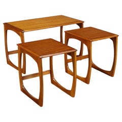 Retro Group of 3 Coffee Tables Teak Italy 1960s