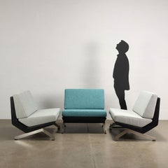 Groupe de 3 sièges modulaires en mousse d'Alessandra Formanova, Italie, années 1960