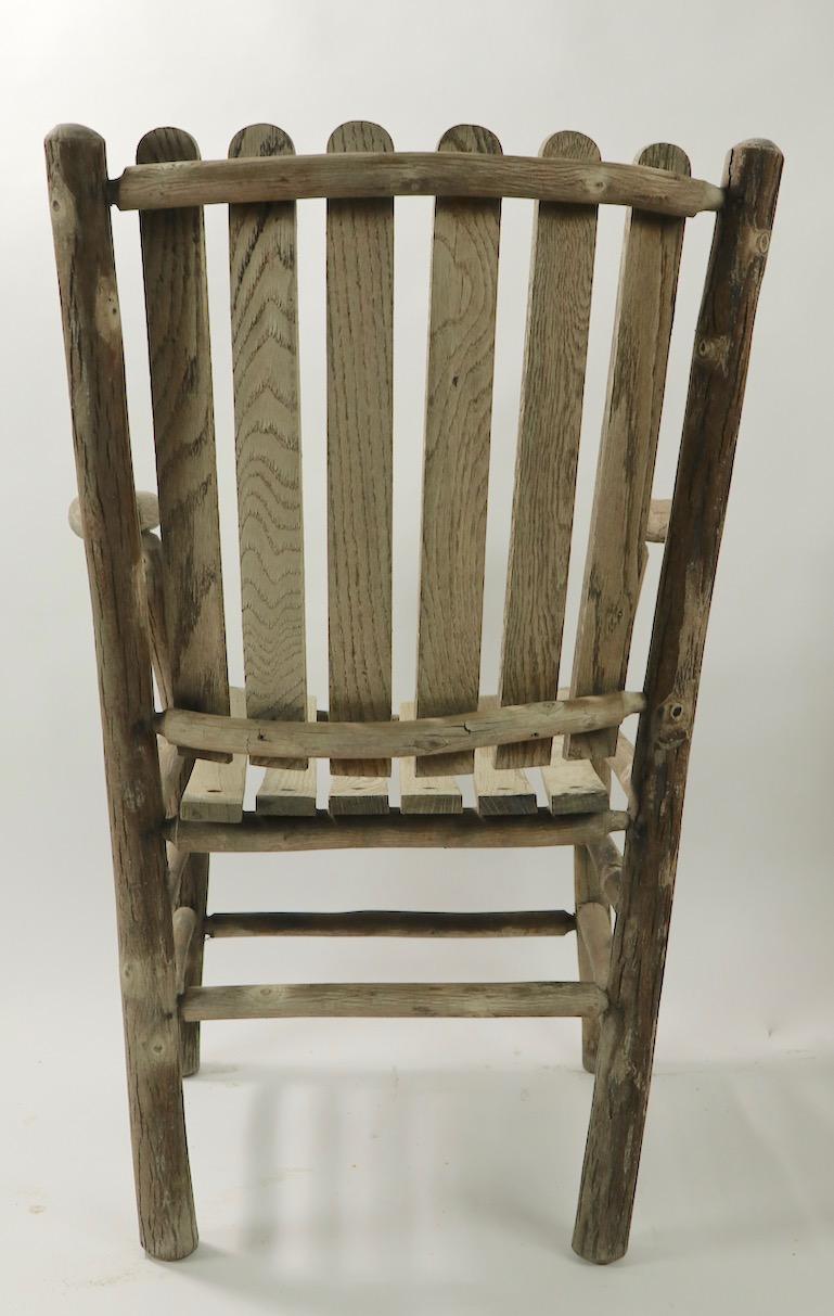 Group of 3 Old Hickory Furniture Rocking Chairs and Armchair 8