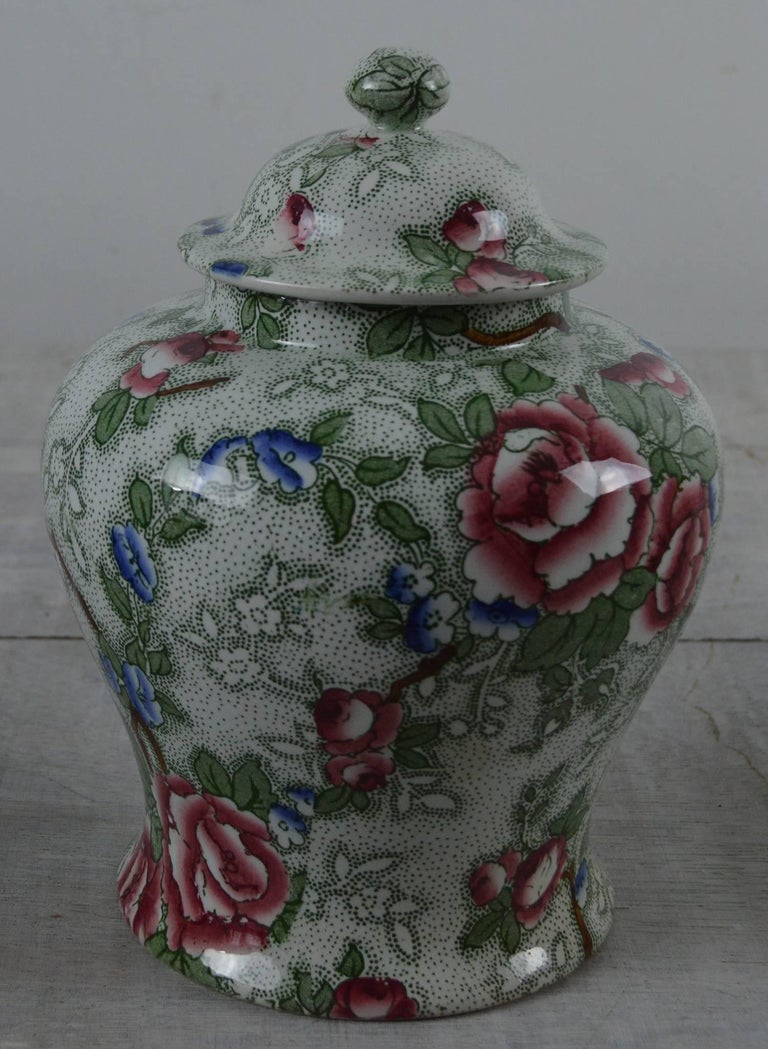 Group of Three Pieces of Chinese Rose Pottery, English, 1920s at