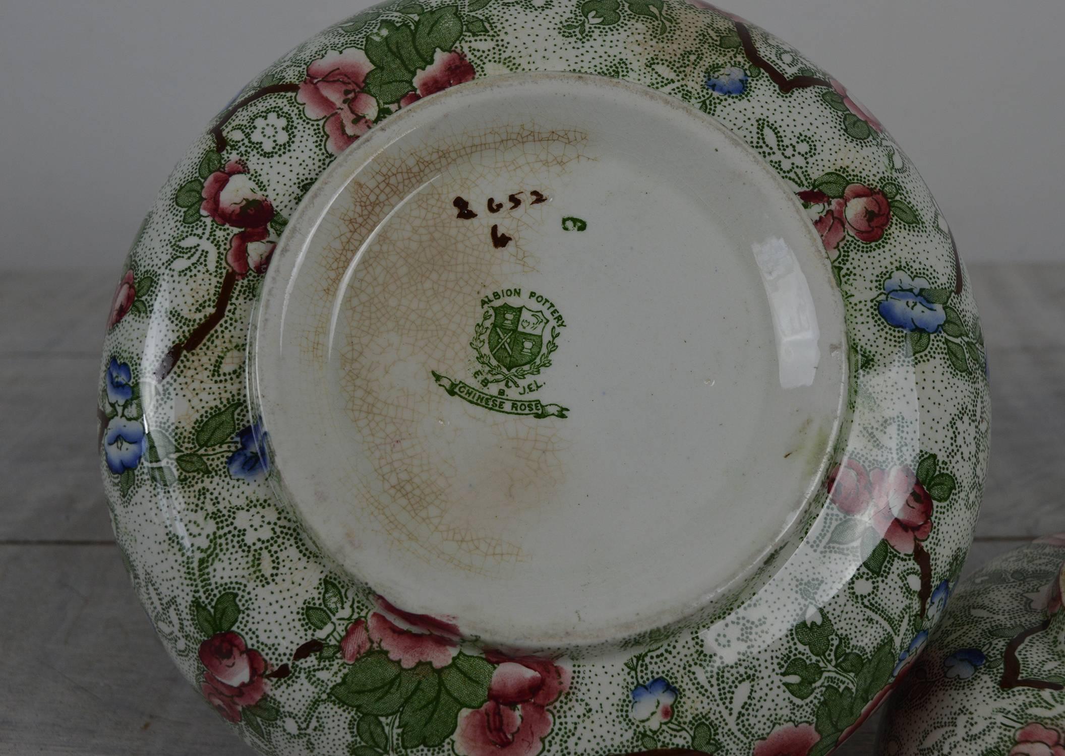 albion pottery chinese rose