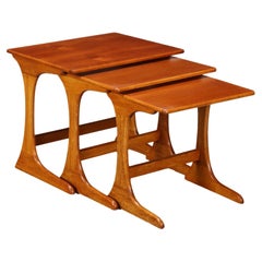 Group of 3 Retractable Coffee Tables Teak UK, 1960s Group of 3 Retractable Coffee Tables Teak UK, 1960s