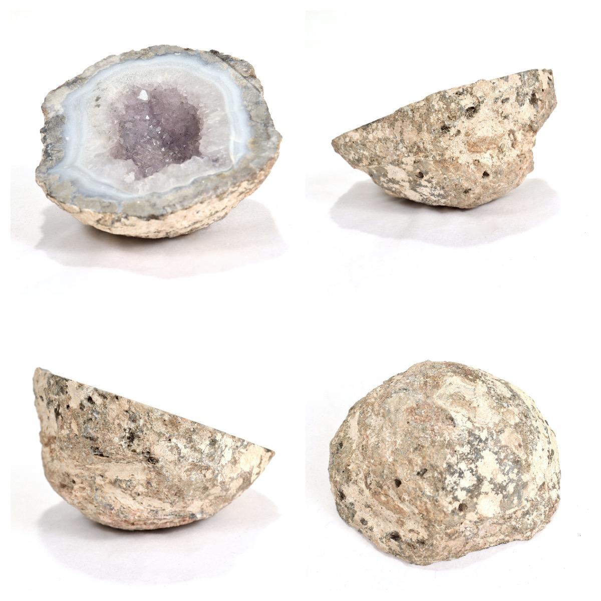 Group of 4 Amethyst Geodes For Sale 2