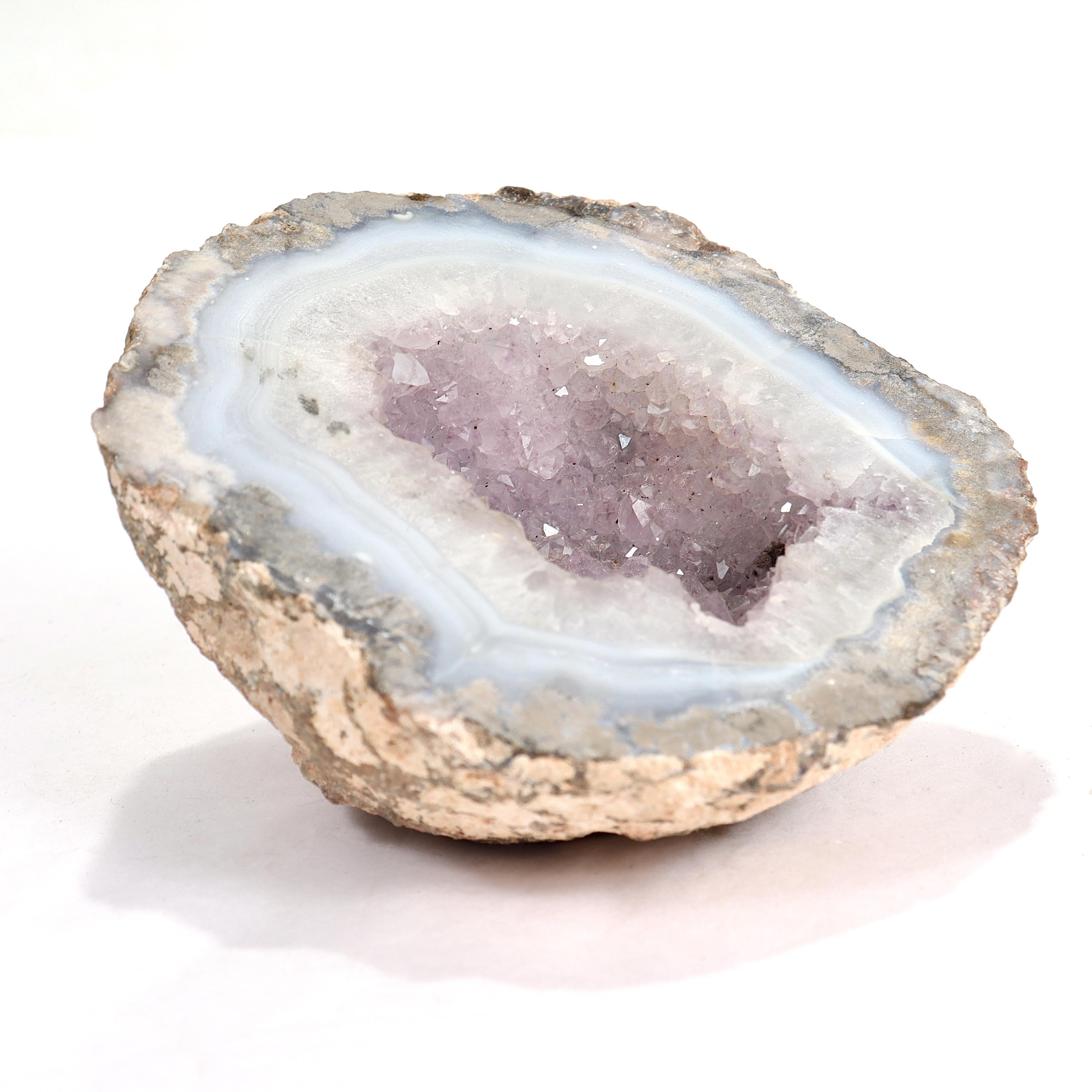 20th Century Group of 4 Amethyst Geodes For Sale