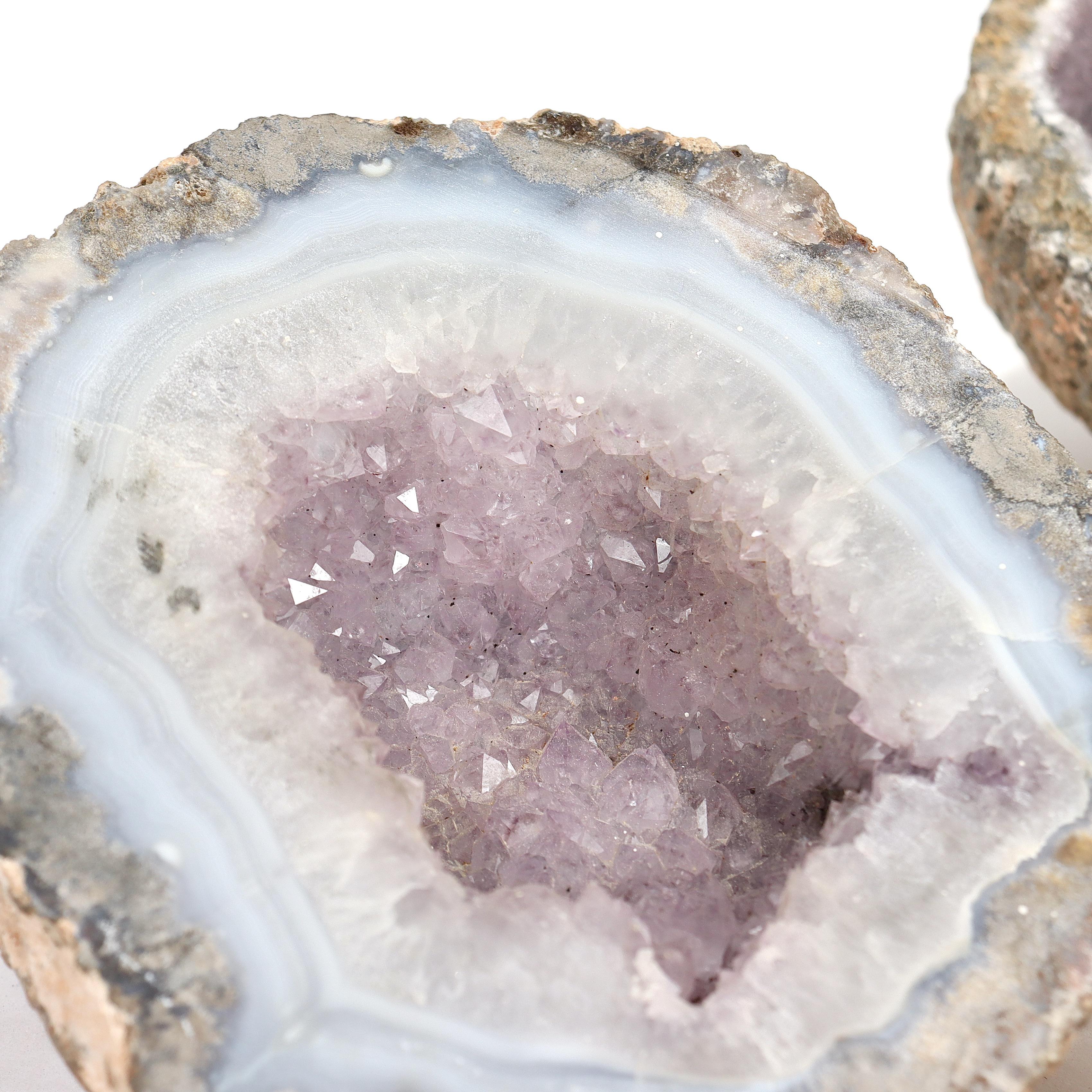 Group of 4 Amethyst Geodes For Sale 1