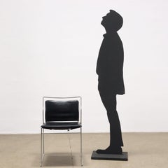 Group of 4 Chairs Simon Gavina Tulu Leather, Italy, 1960s-1970s