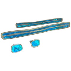 Group of 4 Pepe Mendoza Drawer Pulls Including 2 Massive Pulls