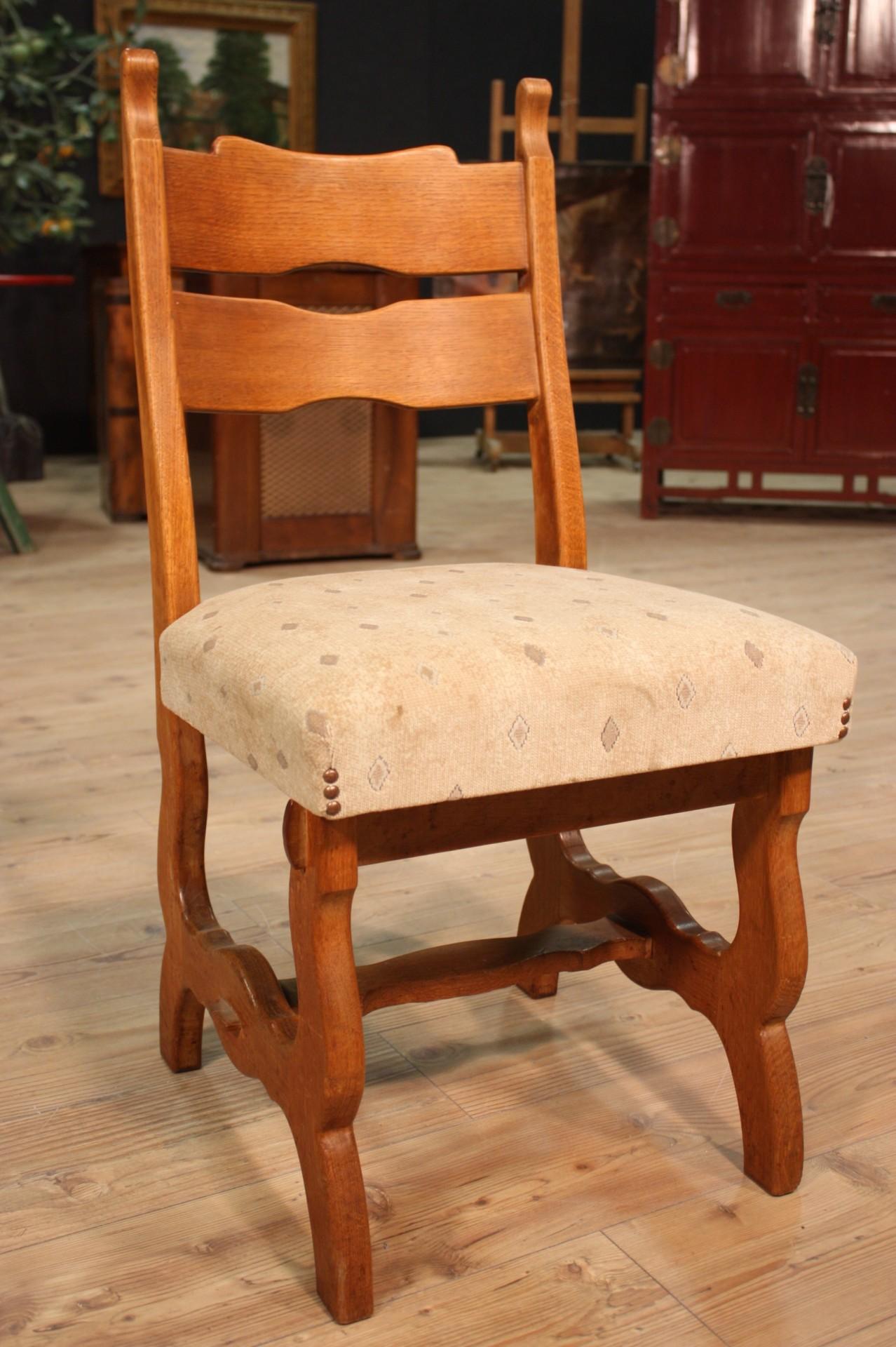 Group of 4 Rustic Northern European Chairs, 20th Century For Sale 8