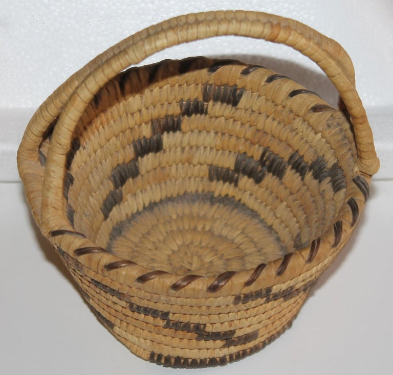 20th Century Group of 4 Small 20th C Papago Indian Baskets For Sale