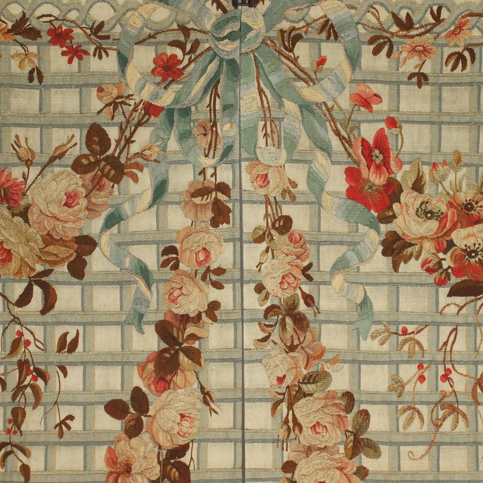 Gruppe von 4 Wandteppichen aus Wolle Abusson, Frankreich, 19. Jahrhundert im Angebot 8