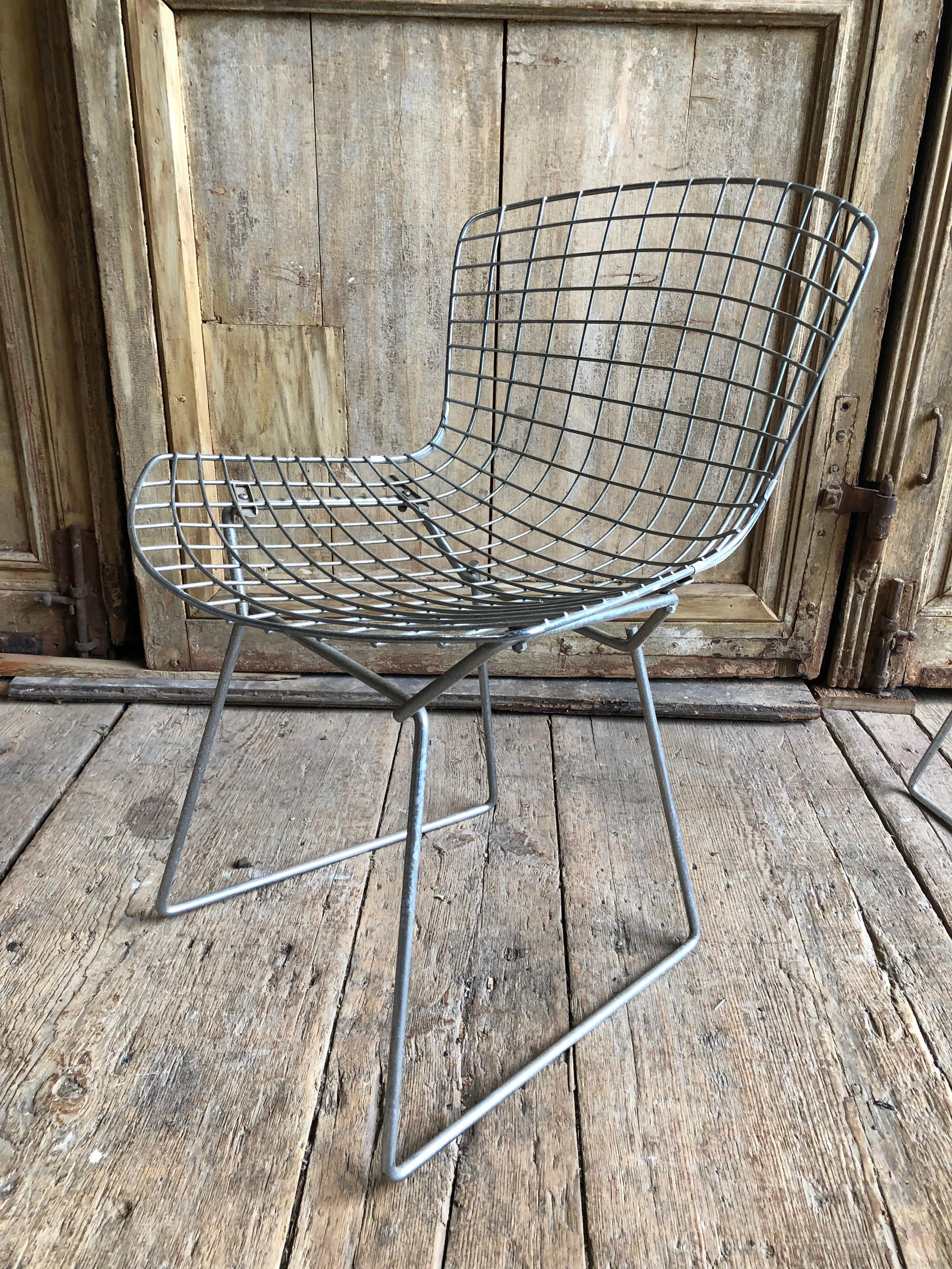 Group of 5 Bertoia Side Chairs in Chrome 1