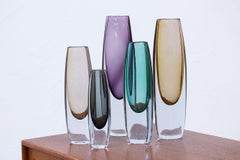 "Sommerso" Vases by Gunnar Nylund for Strömbergshyttan, Sweden