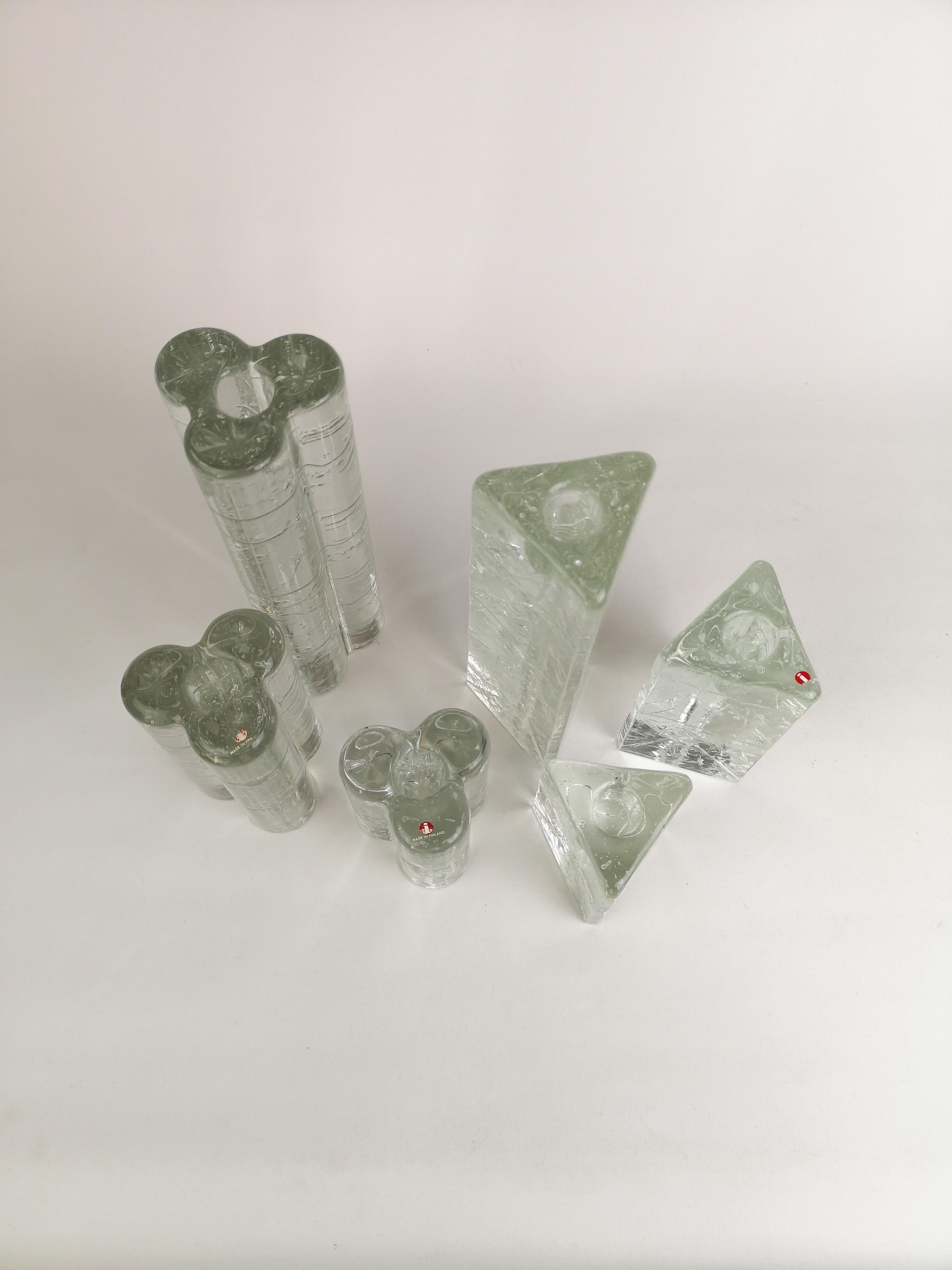 Group of 6 Arkipelago Candlesticks by Iittala In Good Condition In Hillringsberg, SE