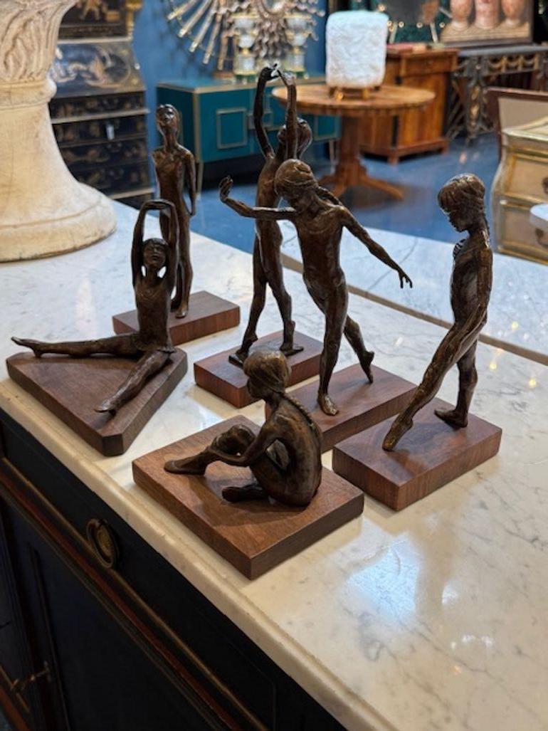 Gruppe von 6 Kopenhagen S.G. Kelsey Bronze Figuren im Zustand „Gut“ im Angebot in Dallas, TX