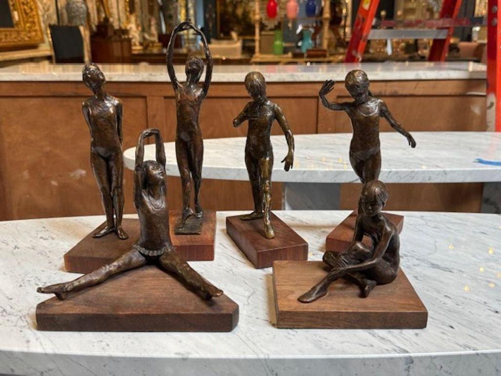 Gruppe von 6 Kopenhagen S.G. Kelsey Bronze Figuren im Angebot 1