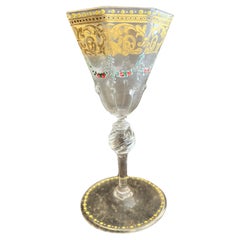 Group of 6 hexagonal Murano glasses early 1900s