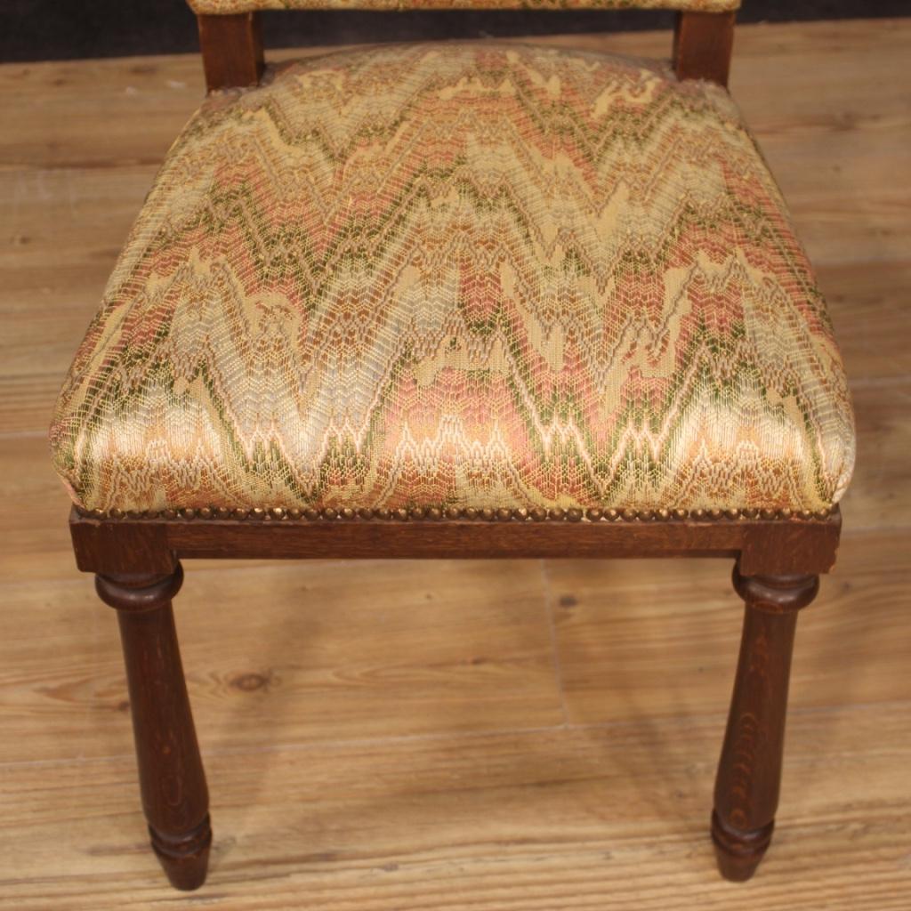 Group of 6 Italian Chairs in Beechwood For Sale 6