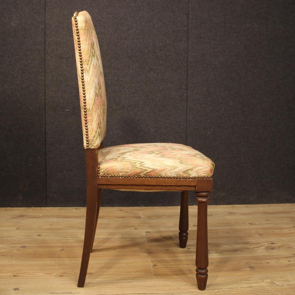 Group of 6 Italian Chairs in Beechwood For Sale 5