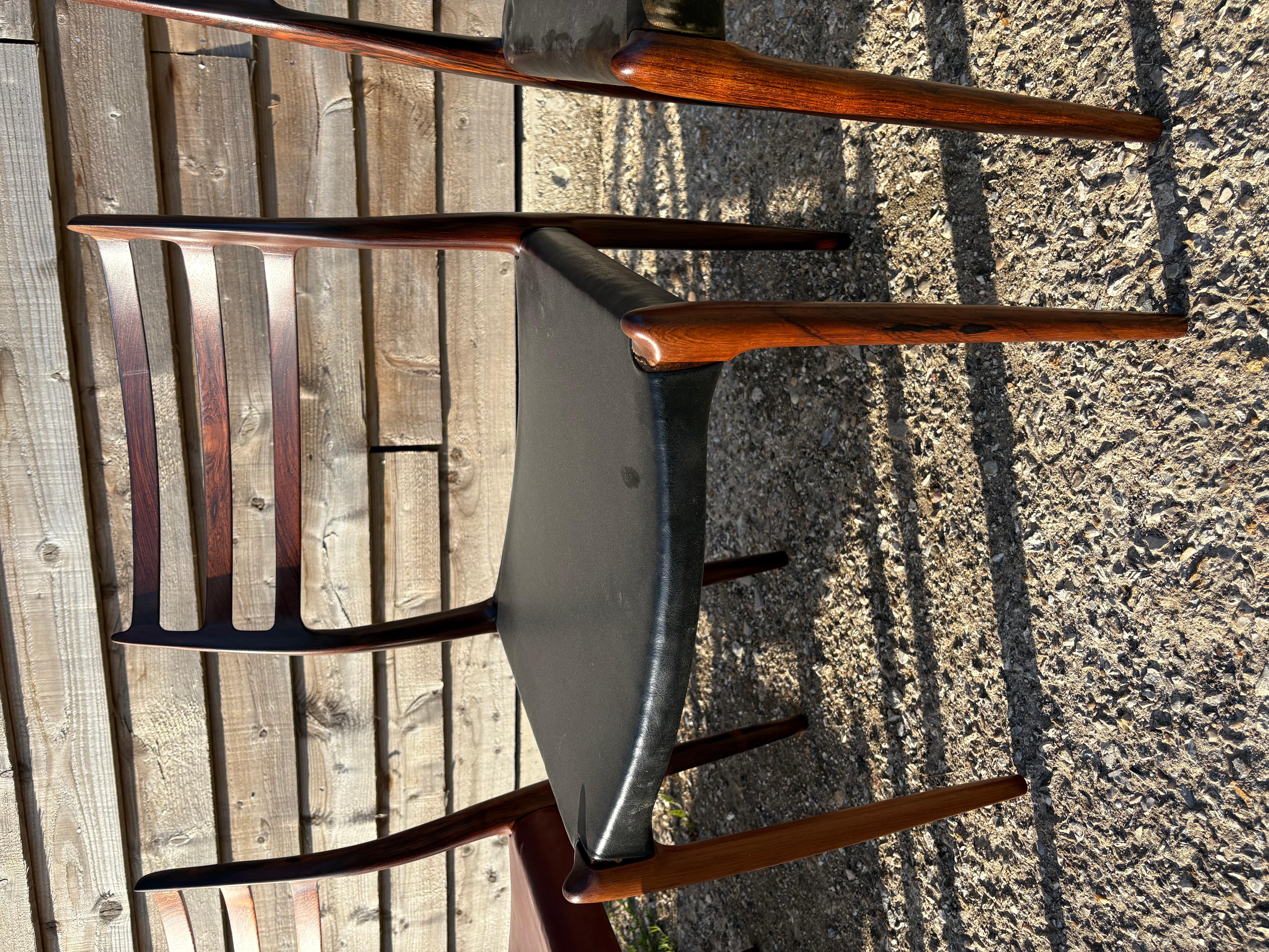 Danish Group of 8 Niels Otto Moller model 62 and model 78 chairs For Sale