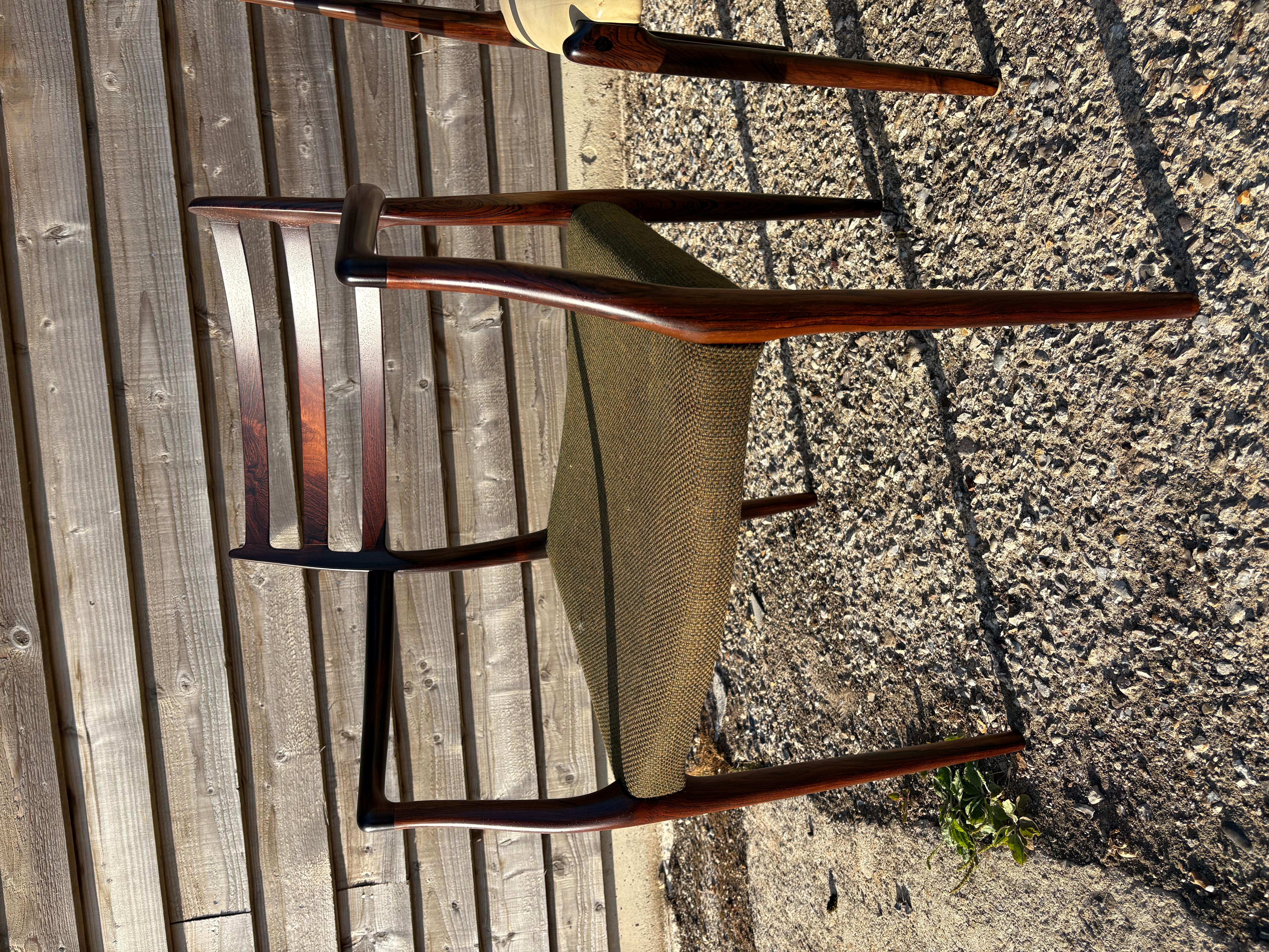 Group of 8 Niels Otto Moller model 62 and model 78 chairs For Sale 2