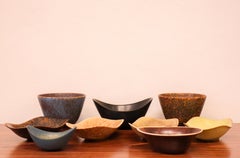 Gruppe von 9 Keramikschalen von Gunnar Nylund Rörstrand - Midcentury Modern