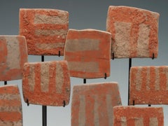 Group of 9 Ceramic Votive Plates, Araquipa, Peru, circa 14th Century