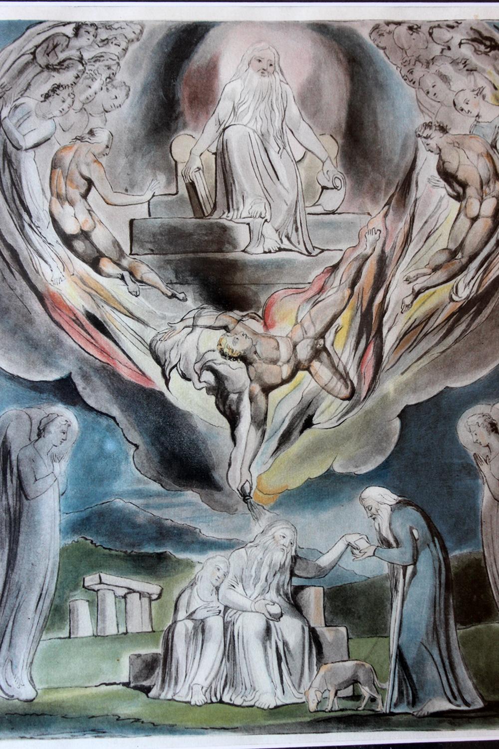 Group of 9 William Blake Artworks, 6 Engravings & 3 Watercolors 3