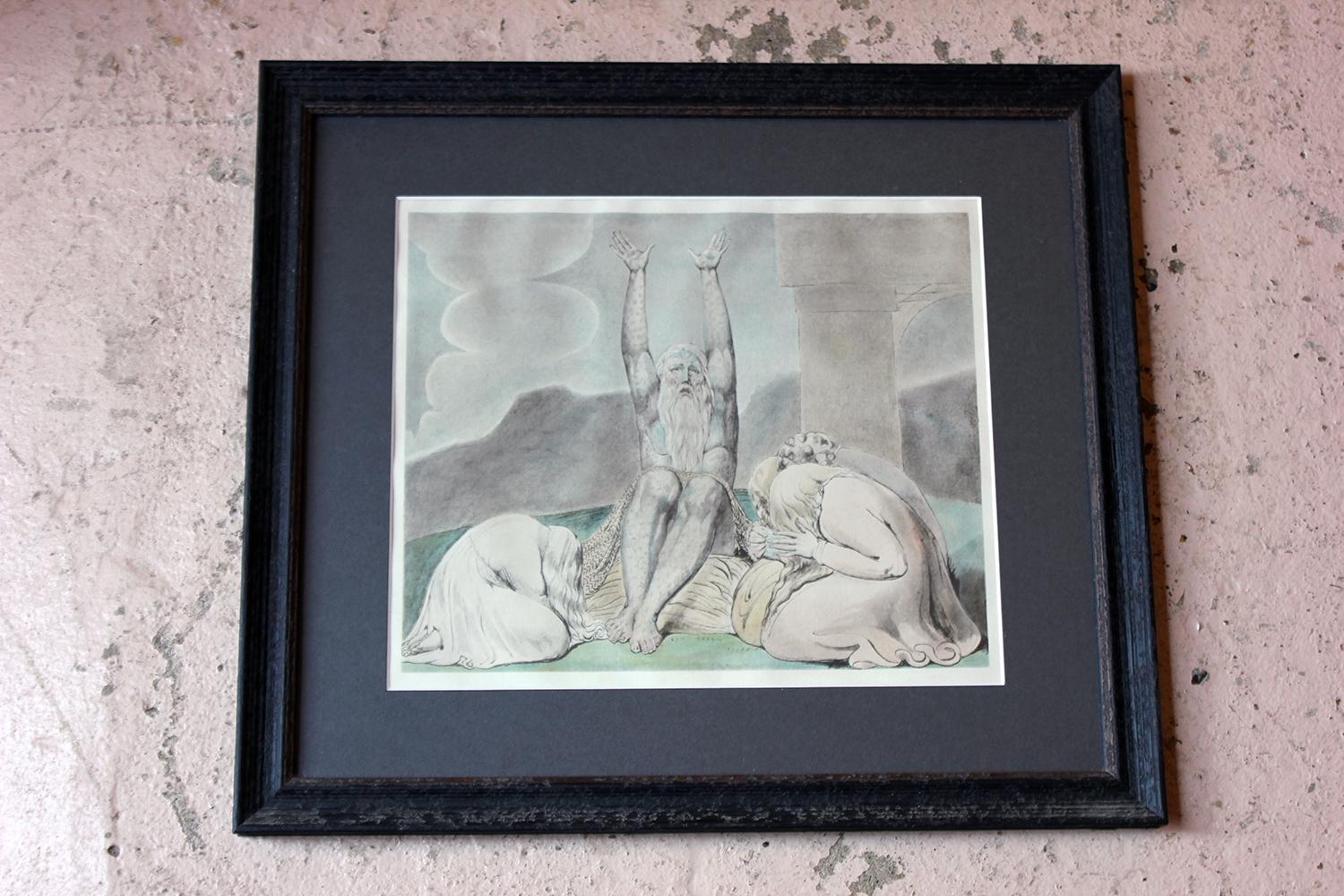 Regency Group of 9 William Blake Artworks, 6 Engravings & 3 Watercolors
