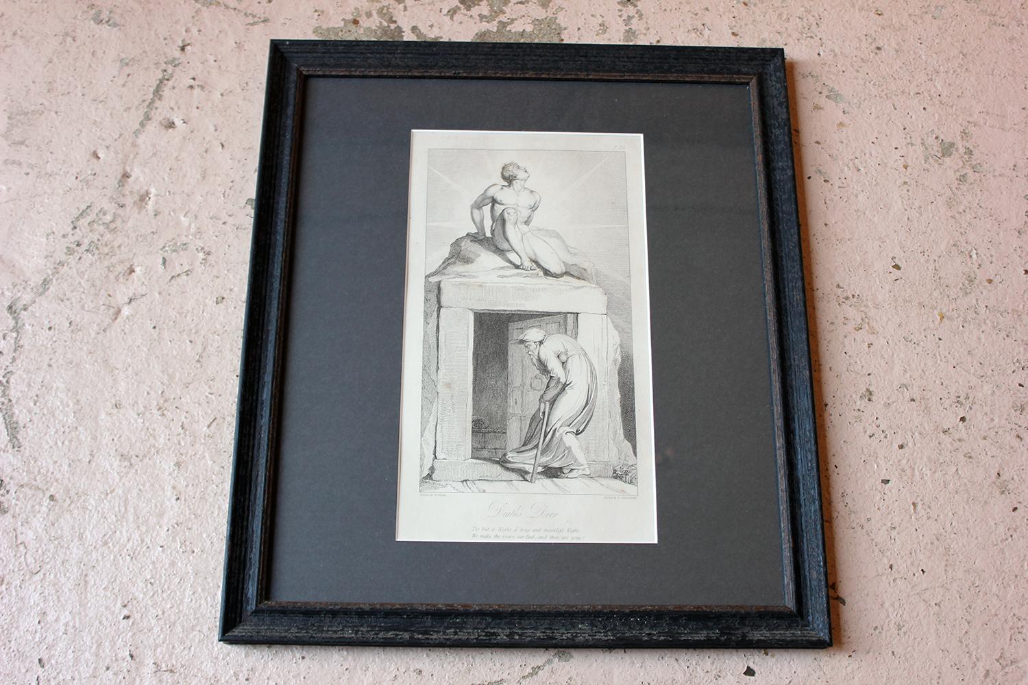 Group of 9 William Blake Artworks, 6 Engravings & 3 Watercolors In Good Condition In Bedford, Bedfordshire