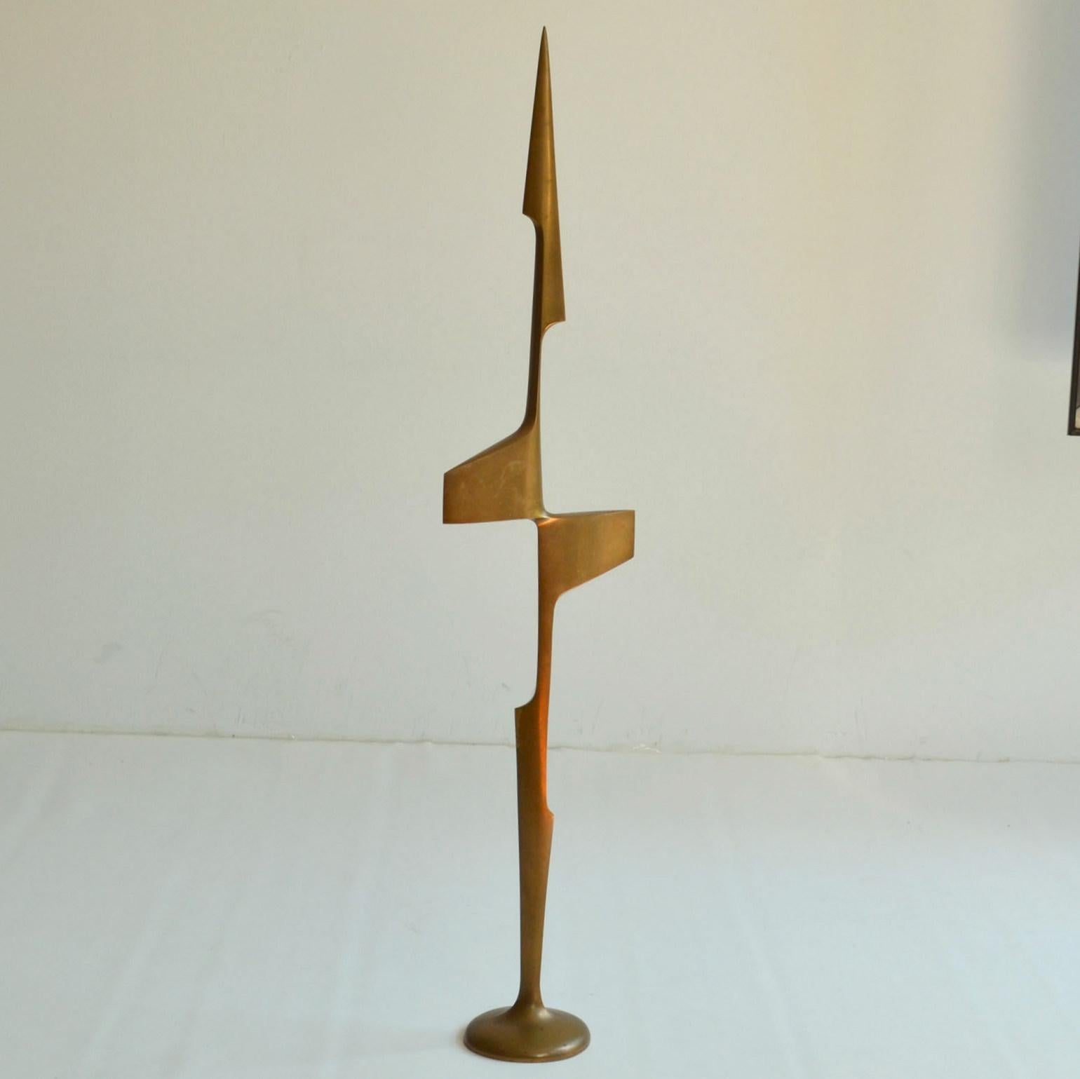Groupe de sculptures aérodynamiques abstraites en bronze des années 1970 en vente 6
