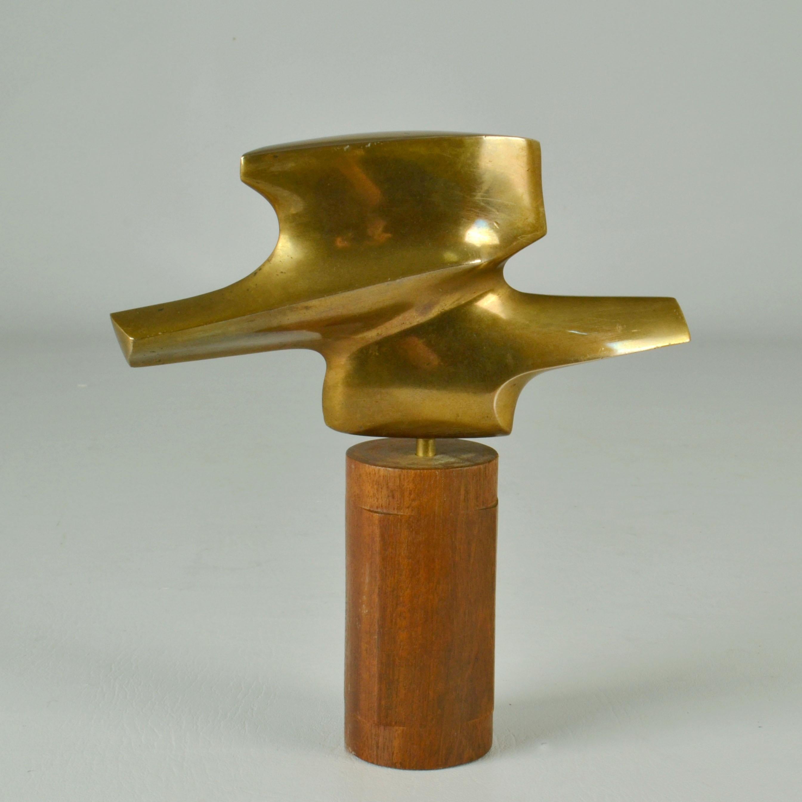 Néerlandais Groupe de sculptures aérodynamiques abstraites en bronze des années 1970 en vente