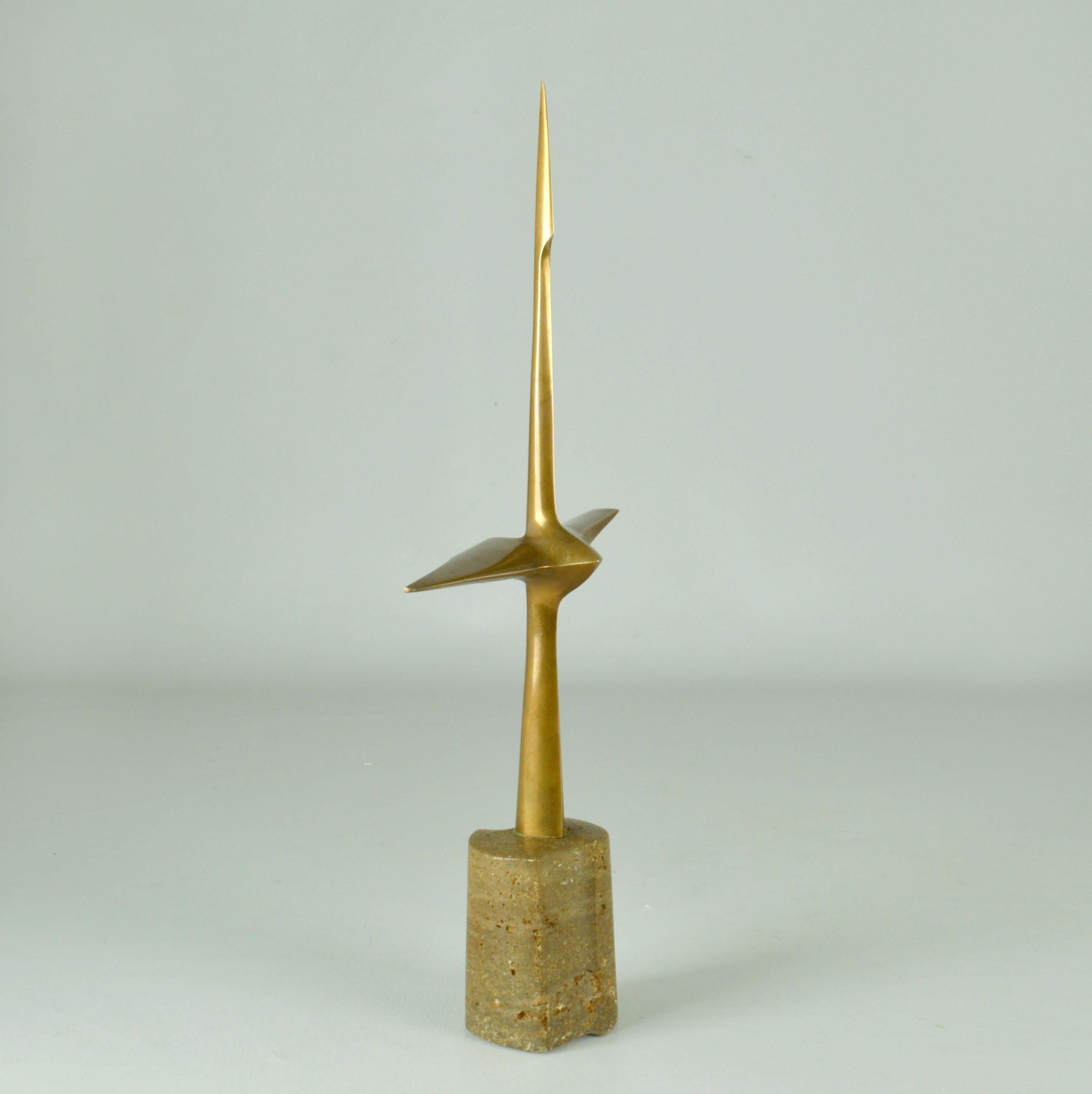 Group of Abstract Aerodynamic 1970's Bronze Sculptures For Sale 1