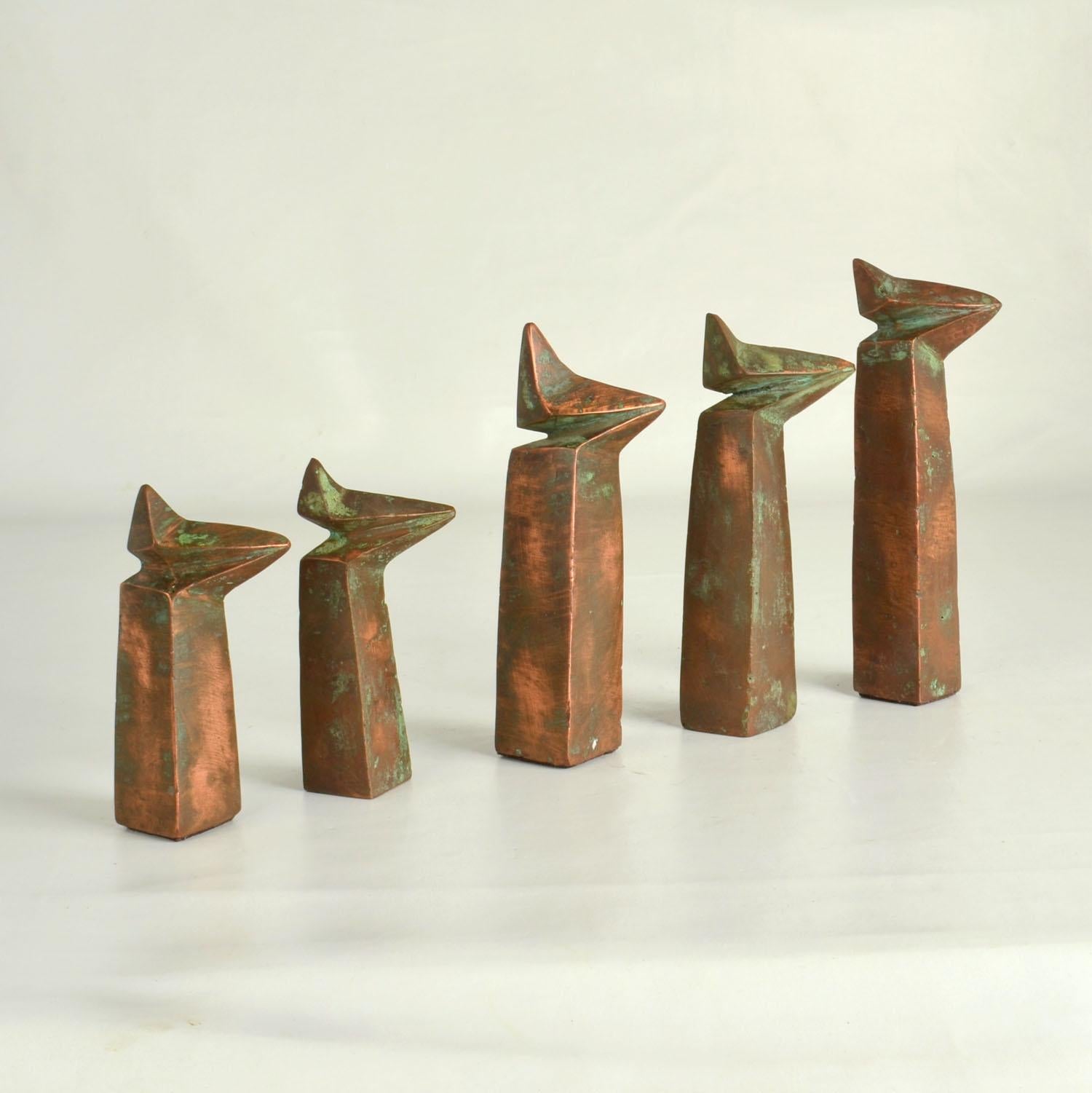 Gruppo di sculture astratte in rame In condizioni ottime in vendita a London, GB