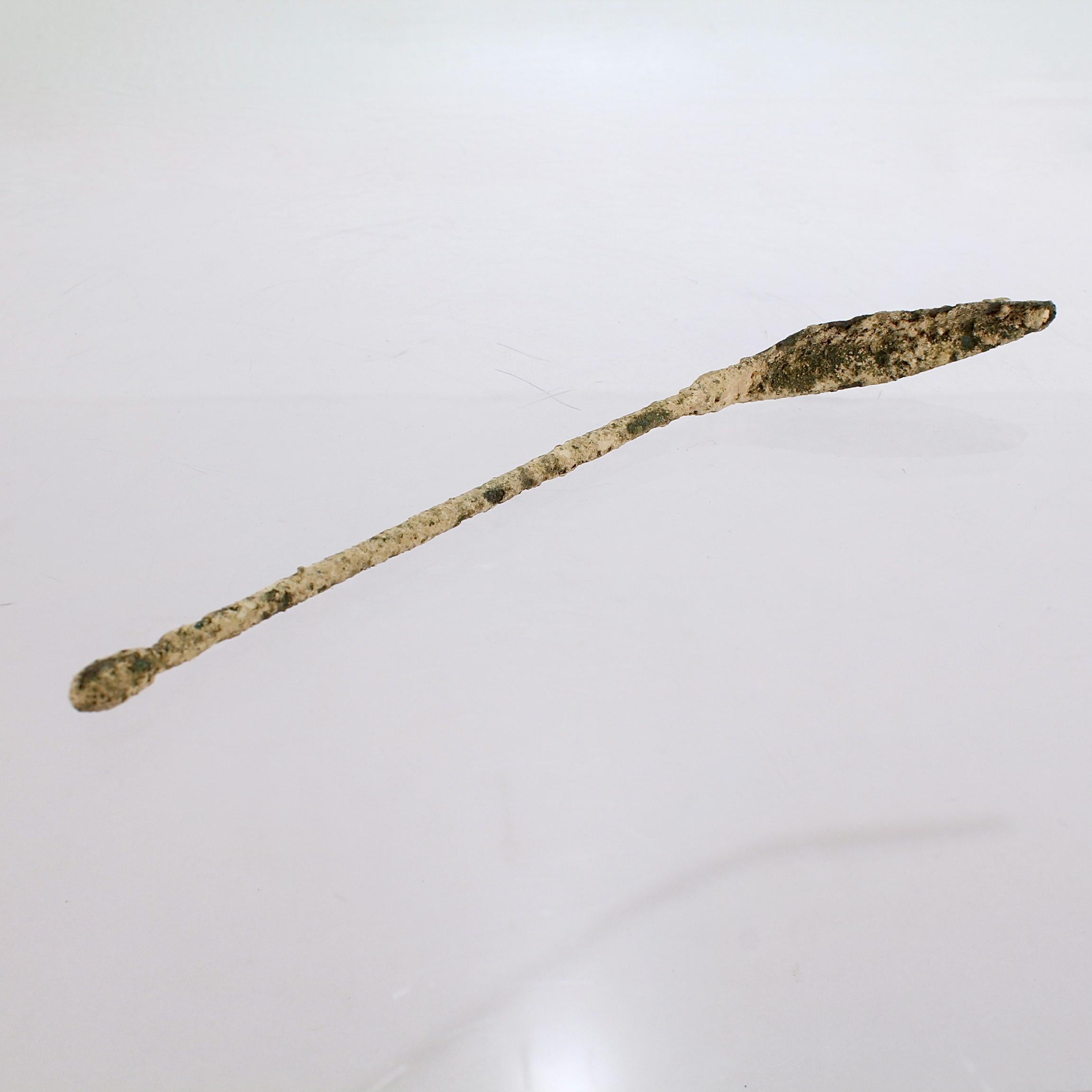 Classical Roman Group of Ancient Roman Bronze Tools & Hair Pins For Sale