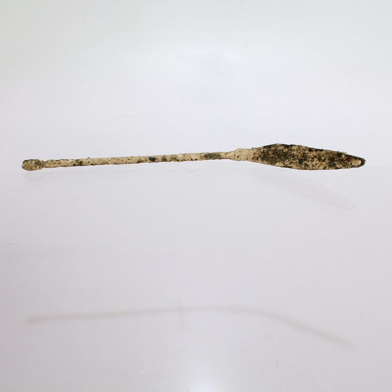 Group of Ancient Roman Bronze Tools and Hair Pins For Sale at 1stDibs
