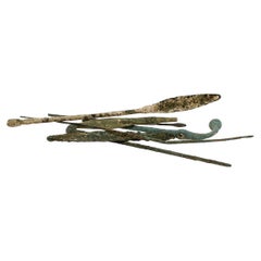 Group of Ancient Roman Bronze Tools & Hair Pins