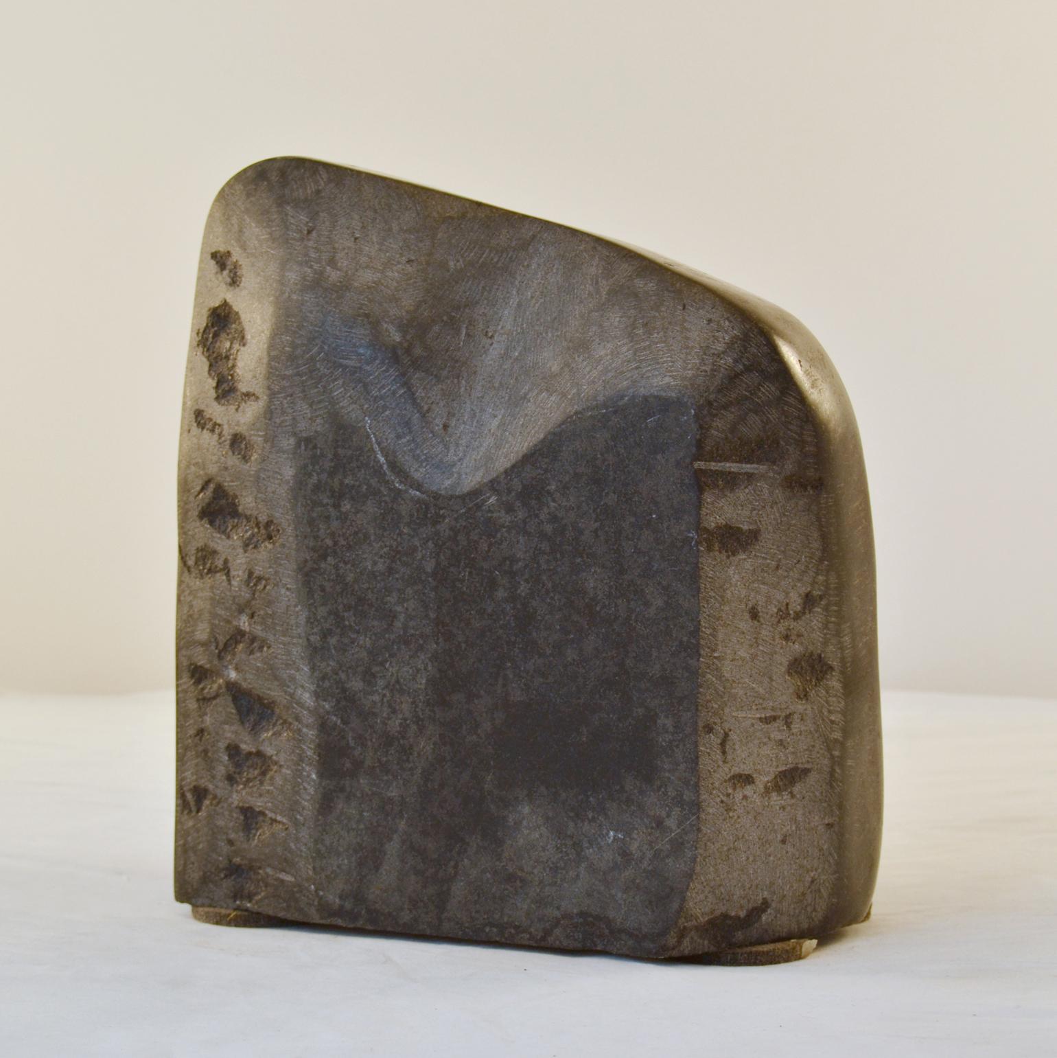 Gruppe abstrakter niederländischer Skulpturen aus schwarzem Granit, geometrische Abstraktion im Angebot 3