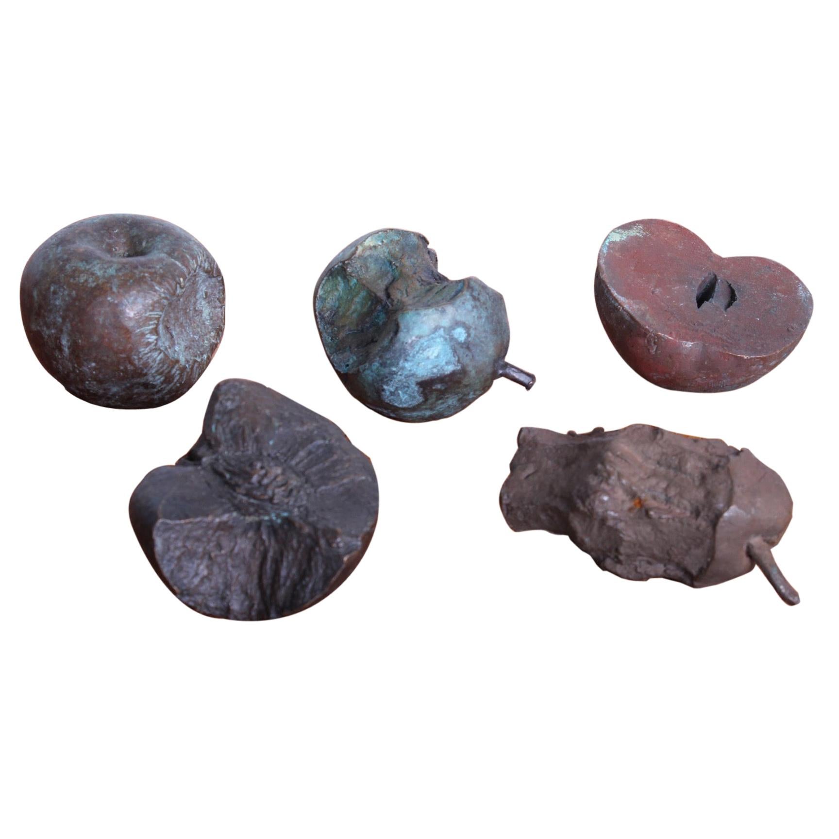Group of Bronze Fruit For Sale